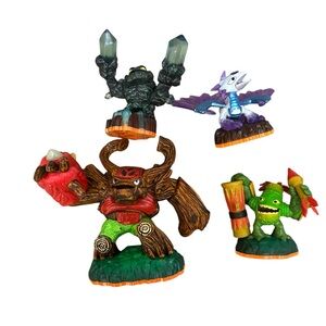 Skylanders Giants Tree Rex Zook Flashwing Prism Break open loose lot bundle 4 pc